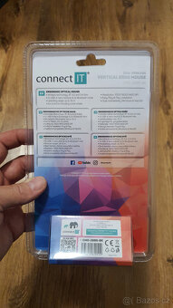 Myš Connect IT Verti TriMode vertikální (CMO-2880-BK) černá - 3