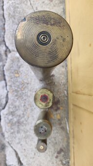 Staré mosazné vojenské patrony - Hilzny - různé velikosti - 3