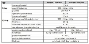 Záložní zdroj REGULUS PG 500 Compact (nový) - 3
