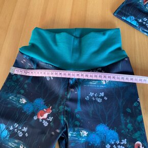 NOVÉ- handmade Soft kalhoty +čepice Unuo- 86 + S - 3