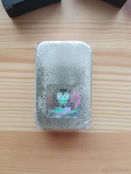 Stříbrný Slitek 100g čistého stříbra Germania Mint - 3