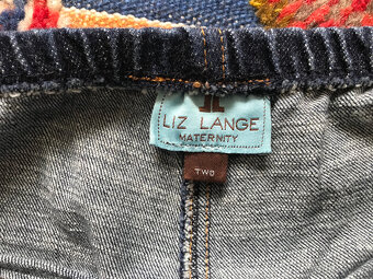 Nové těhotenské džíny, vel. S, Two, značka Liz Lange - 3