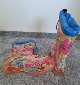 Dívčí holínky, gumaky - vel. 34 - 3