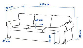 IKEA - Ektorp pohovka - Šedá - 3