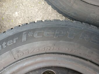 zimní pneu 195/65/15 na disku 4x108 r15 Fiat - 3