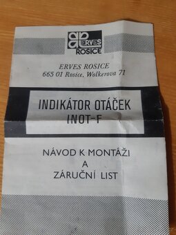 Otáčkoměr Favorit 136 - 3