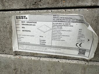 BEST, betonové doaždice 50x50x12 - 3