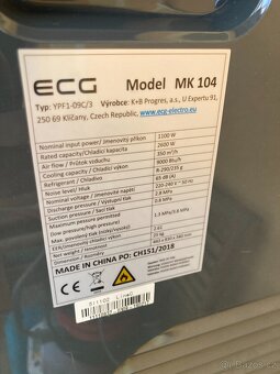 Klimatizace ECG MK 104 - mobilní / přenosná - 3