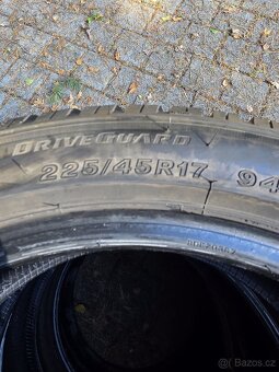 4 ks zimní pneu 225/45/17 Bridgestone 7 mm - 3