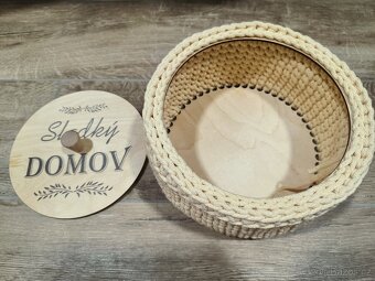 Prodám háčkovaný košík - 3