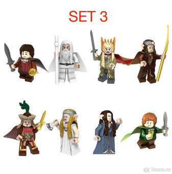 Figúrky pán prsteňov 1 (8ks) typ lego, nové - 3