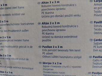 Altán 3 X 3 m Nový - 3