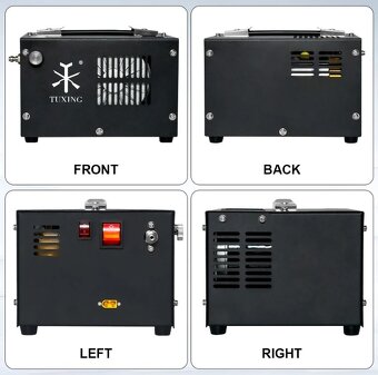 Vysokotlaký kompresor TUXING 300bar pro PCP (230V/12V) - 3