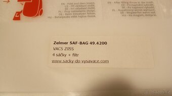 Sáčky do vysavače Zelmer 49.4200 - 3