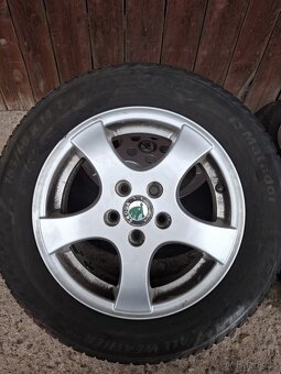 Alu disky Brock Germany R14 + celoroční pneu 185/60 R14 - 3