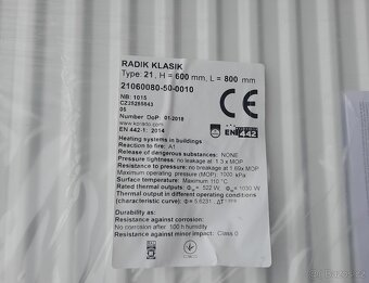 Radiátor Korado Radik Klasik 21, 600x800 - 2 kusy - 3