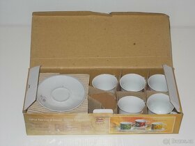 Sada hrnečků s talířky, čajový servis.. - 3