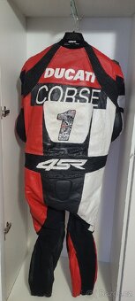 4SR kombinéza z klokaní kůže na zakázku - replica Ducati - 3