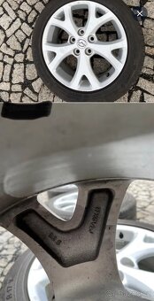 Krásná alu kola Mazda s pneu letní 7mm 205/50/17 - 3