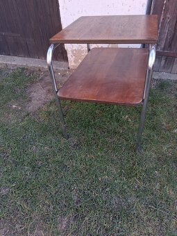 Starožitný odkládací stolek - Funkcionalismus - 3