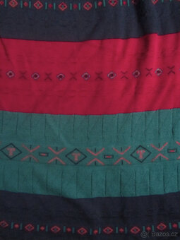 Vintage 80s/90s pánský trojbarevný svetr kardigan - 3