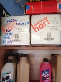 Přední tlumiče škoda Fabia, zadní pruziny Golf V - 3