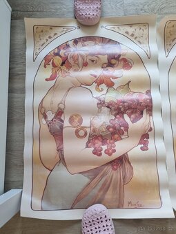 3 stejné plakáty Alfons Mucha - 3