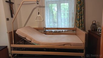 Elektrická polohovací zdravotnická postel, lůžko - 3