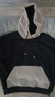 Dámská mikina černo-zlatá Trendy - vel. S/M - 3