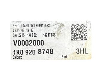 Naftové budíky 1K0920874B VW Golf 5 r.v. 2009 - 3
