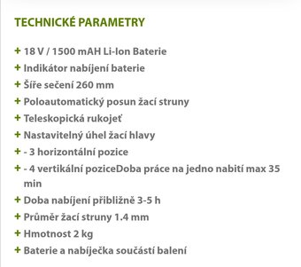 Strunová AKu sekačka - 3