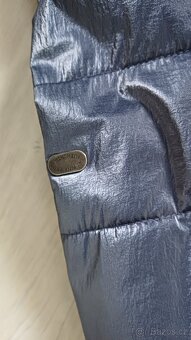 Dlouhý zimní prošívaný kabát/ bunda - 3