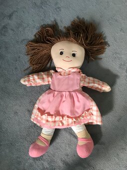 velké  RŮŽOVÝ králík 70cm+další velké hračky, žirafa polštář - 3