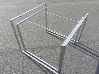 sada 2x designový nerez stůl bez desky - 3