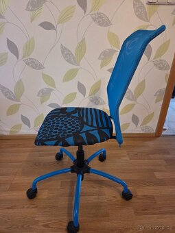 Kancelářská židle modrá - 3