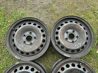 4 ks plechových disků VW, Škoda 15" 5x112 et47 - 3