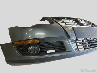 Přední nárazník + maska VW Passat B6 3C šedý - 3