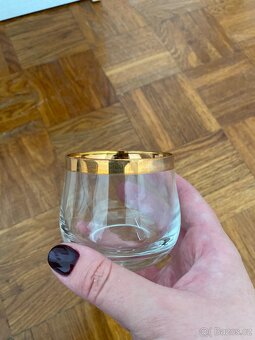Vintage skleničky Crystalex, 2 balení po 6 ks - 3