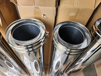 Komín nerezový izolovaný průměr 150mm NOVÝ, 4M - 3