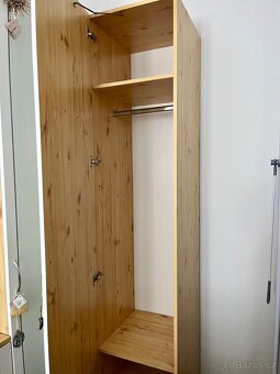 Šatní skříně dřevo 2ks - 3