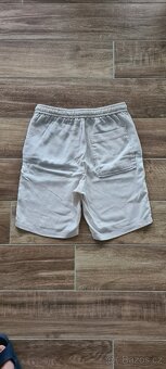 Pánské lněné béžové kraťase Zara - 3