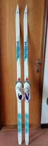 Běžky 185cm a 160cm se starým vázáním a boty - 3
