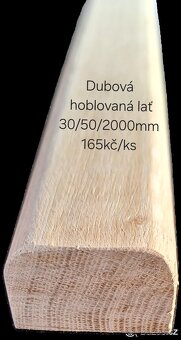 Dubové lavičkové latě A/B - 3