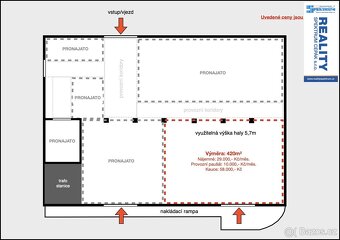 Pronájem skladovací haly, 420 m2 - České Budějovice, Hraničn - 3