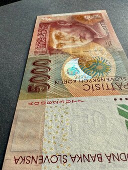 Slovenská bankovka 5000 Sk, série A, UNC 2003 - 3