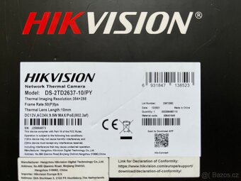 Prodám Bi-spektralni kameru Hikvision - 3