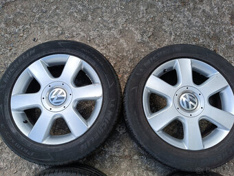 VW Golf Touran Caddy - alu 6,5x16 et50 + letní 205/55/16 - 3