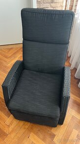 Polohovací křeslo imitace ratan SLEVA 50% - 3