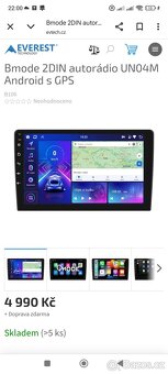 2DIN autorádio android 10p - 3