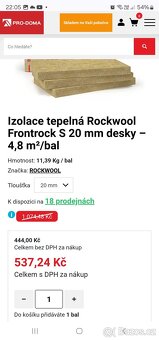 Izolacni vata rockwool frontrock S 20mm 30mm - 3
